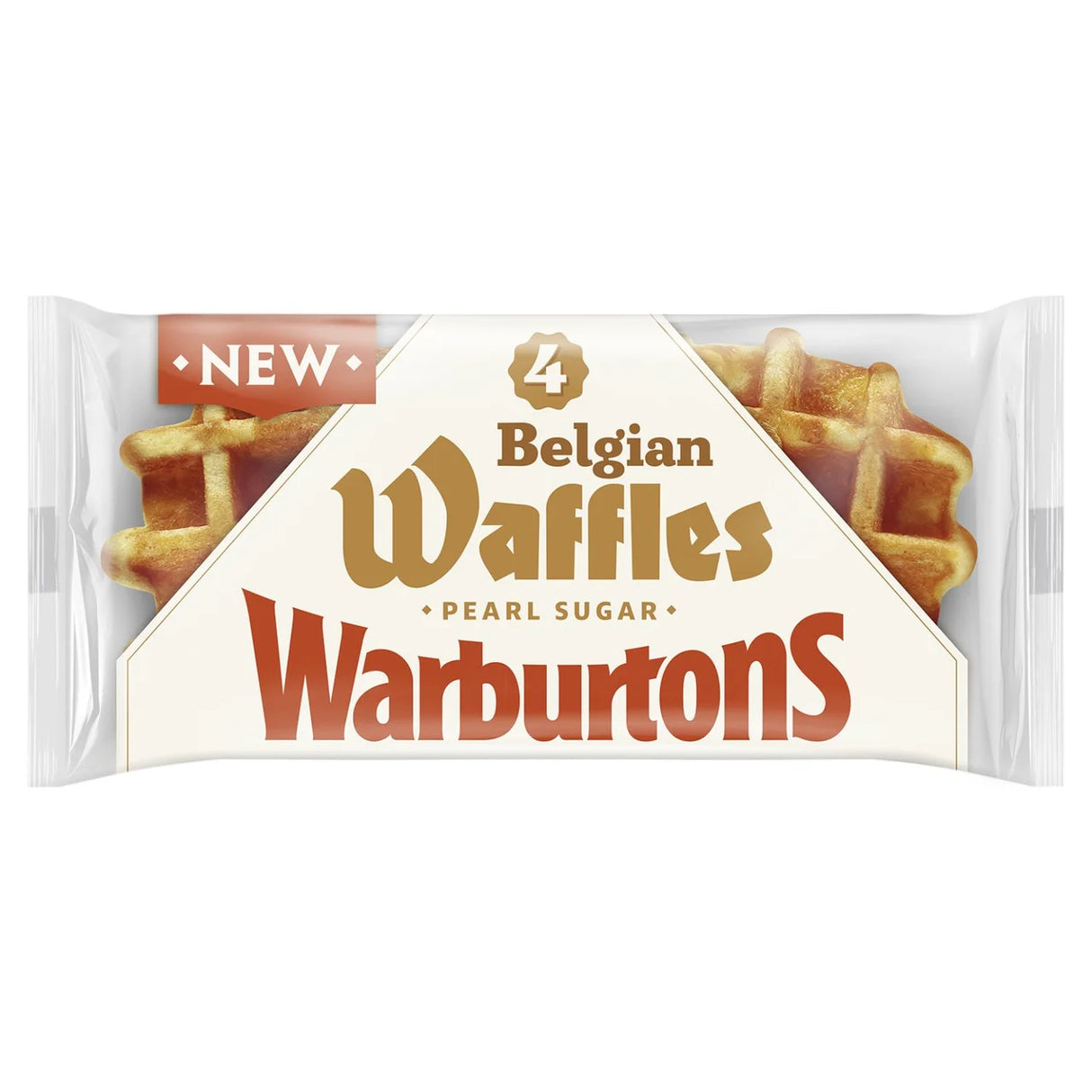 Warburtons 4 Pearl Sugar Waffles 4x50g