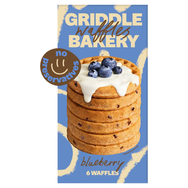 Griddle Bakery Blueberry Wholegrain Toaster Waffles 200g