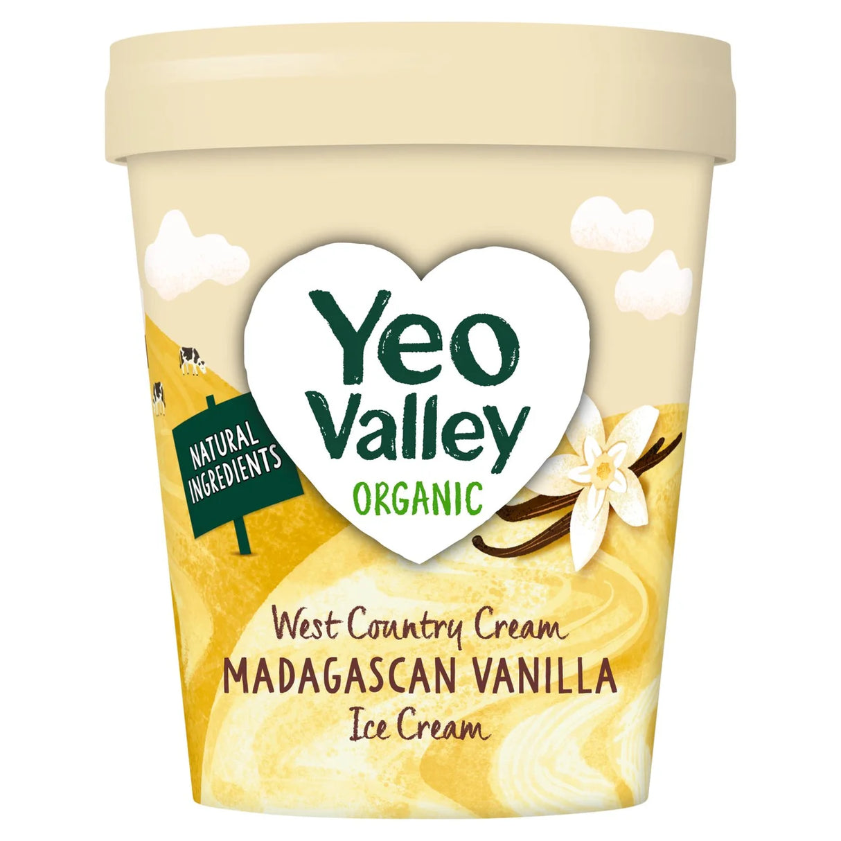 Yeo Valley Organic Vanilla Ice Cream 500ml