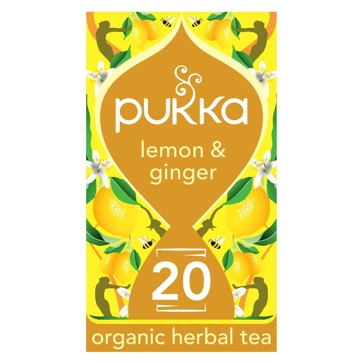 Pukka Organic Lemon, Ginger&Manuka Honey Tea x20 Compostable Herbal TeaBags