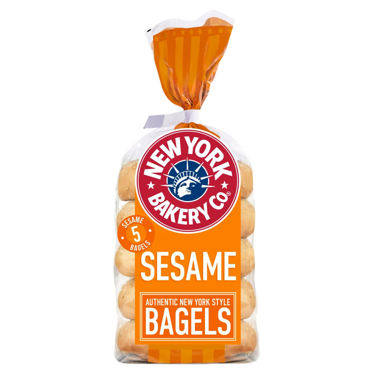 New York Bakery Co. Sesame Bagels - 5 Pack