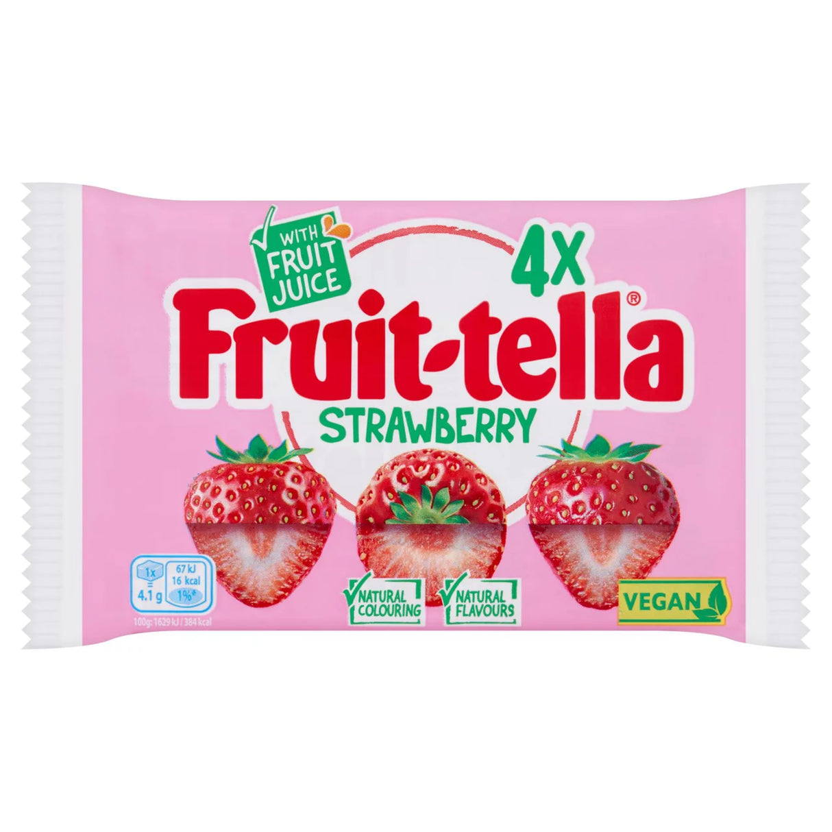 Fruittella Strawberry Sweets 4 per pack