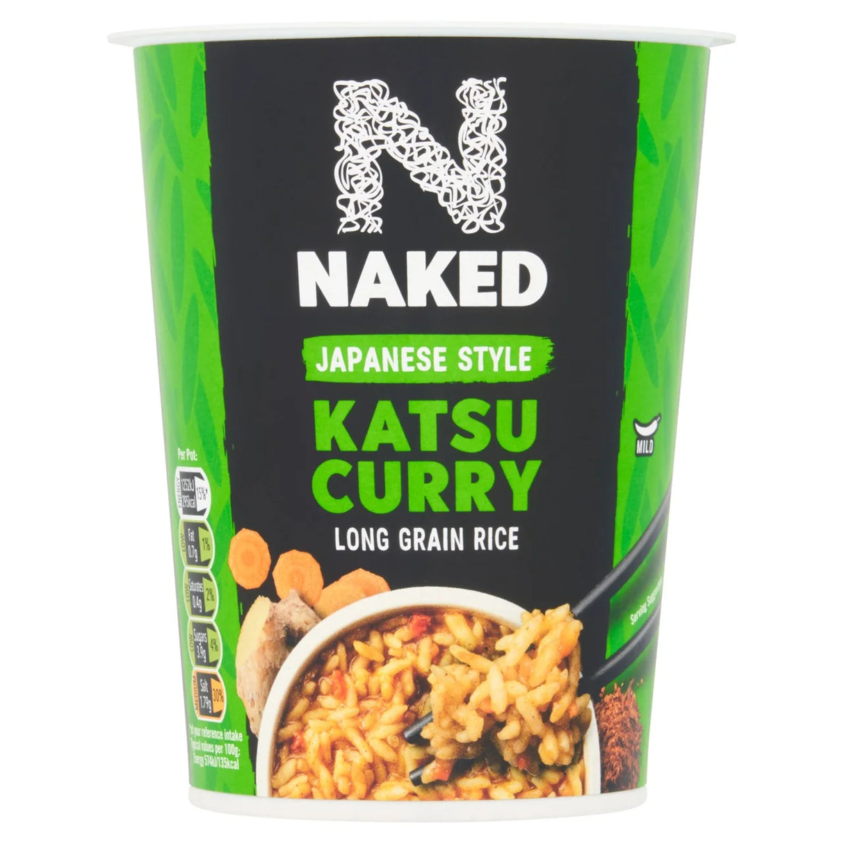 Naked Rice Long Grain Rice Japanese Katsu Curry 78g