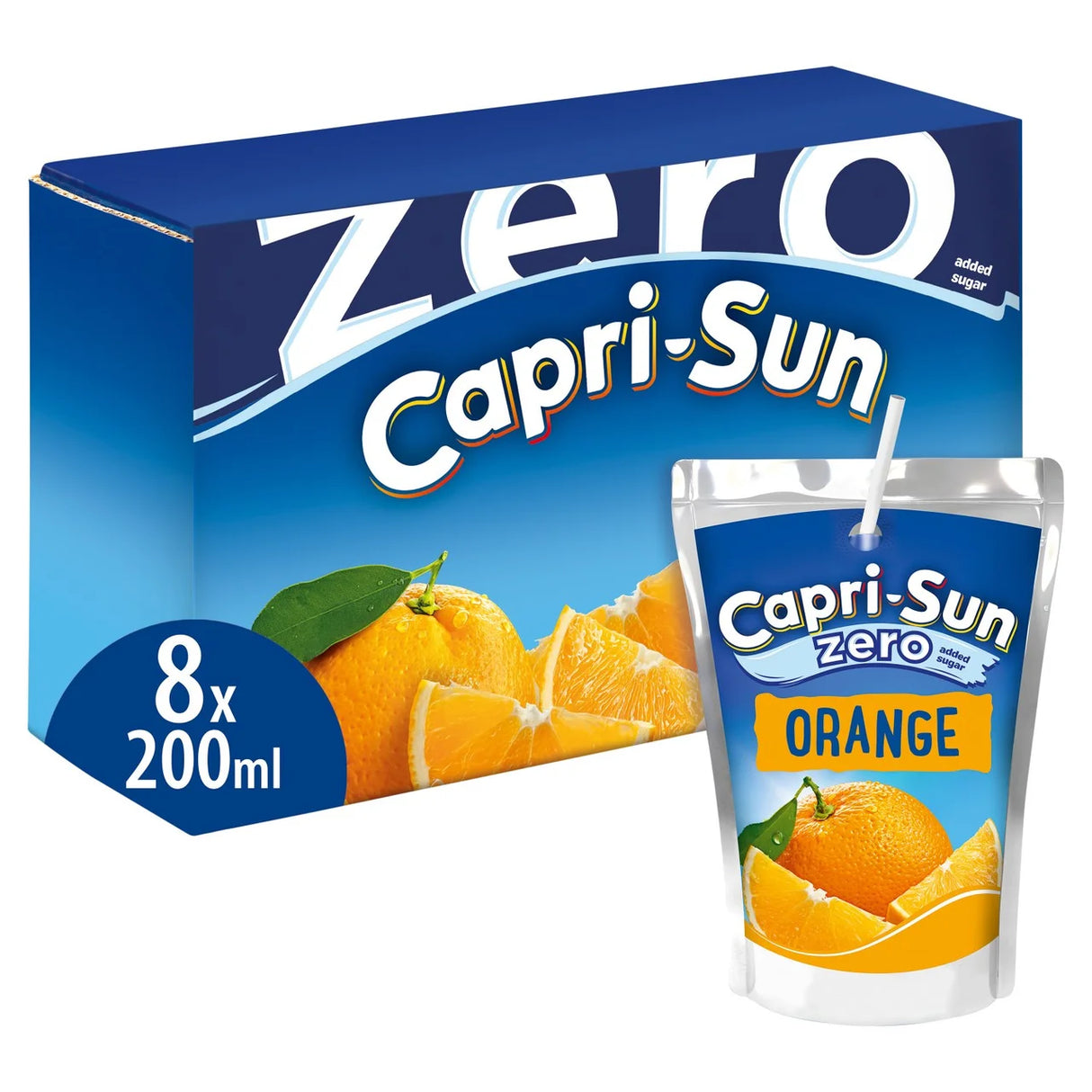 Capri-Sun Zero Orange 8 x 200ml Kids' Juice Drink 8 x 200ml
