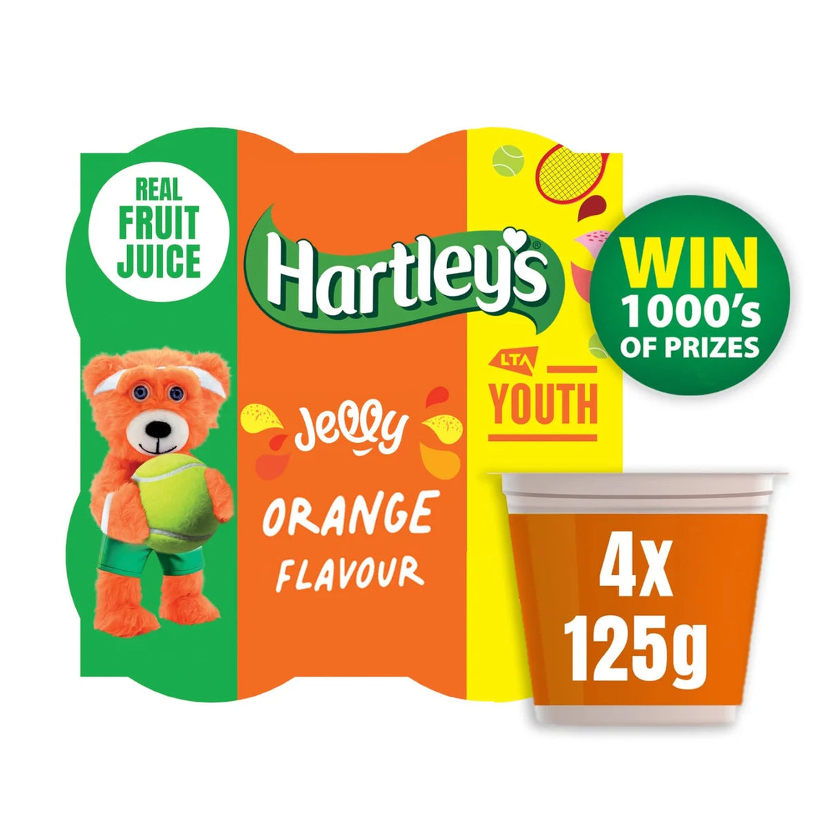 Hartley's Orange Jelly 4 x 125g