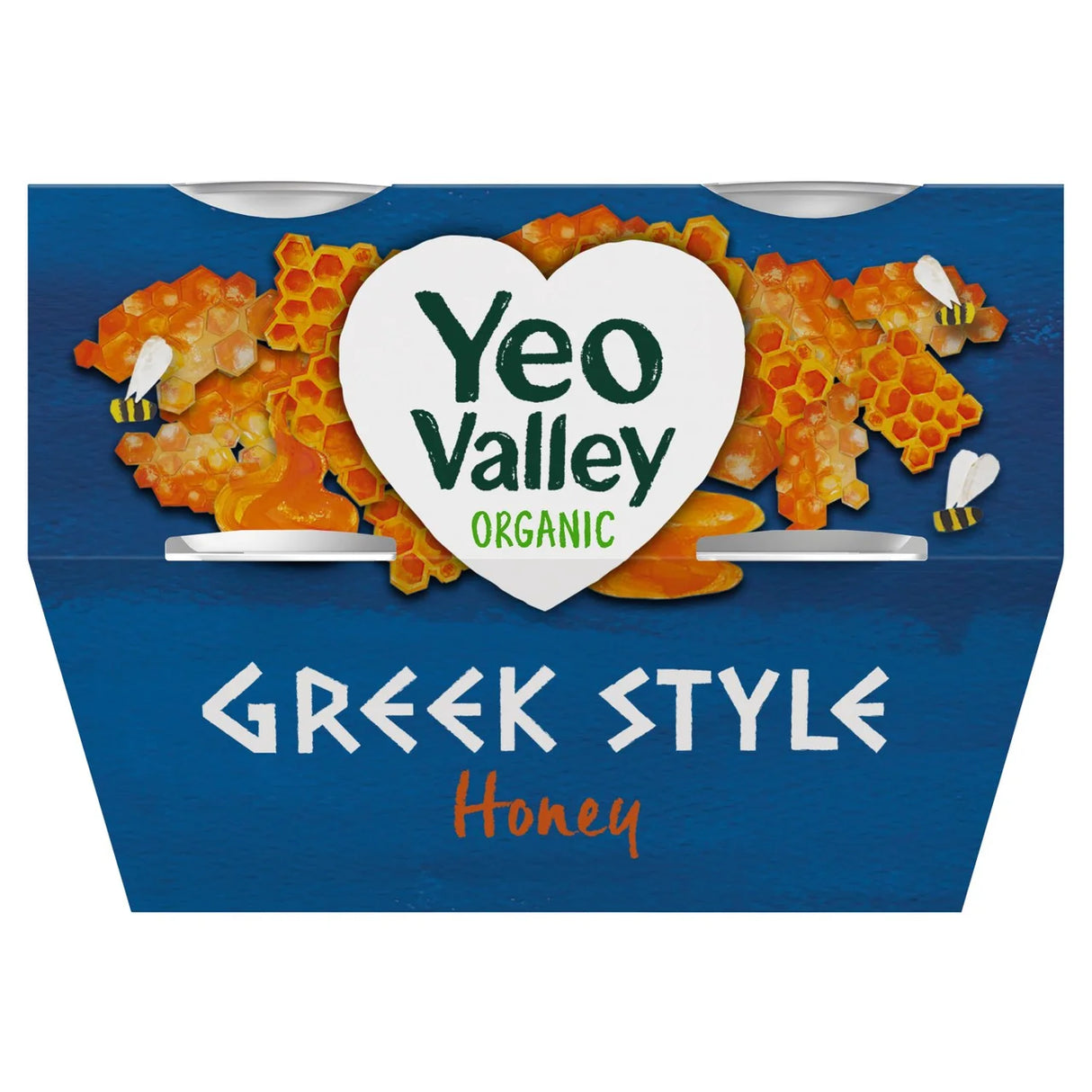 Yeo Valley Organic Greek Style with Honey Yoghurt 4 x 100g