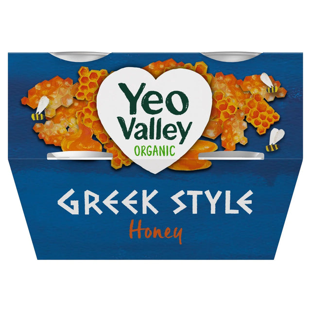 Yeo Valley Organic Greek Style with Honey Yoghurt 4 x 100g