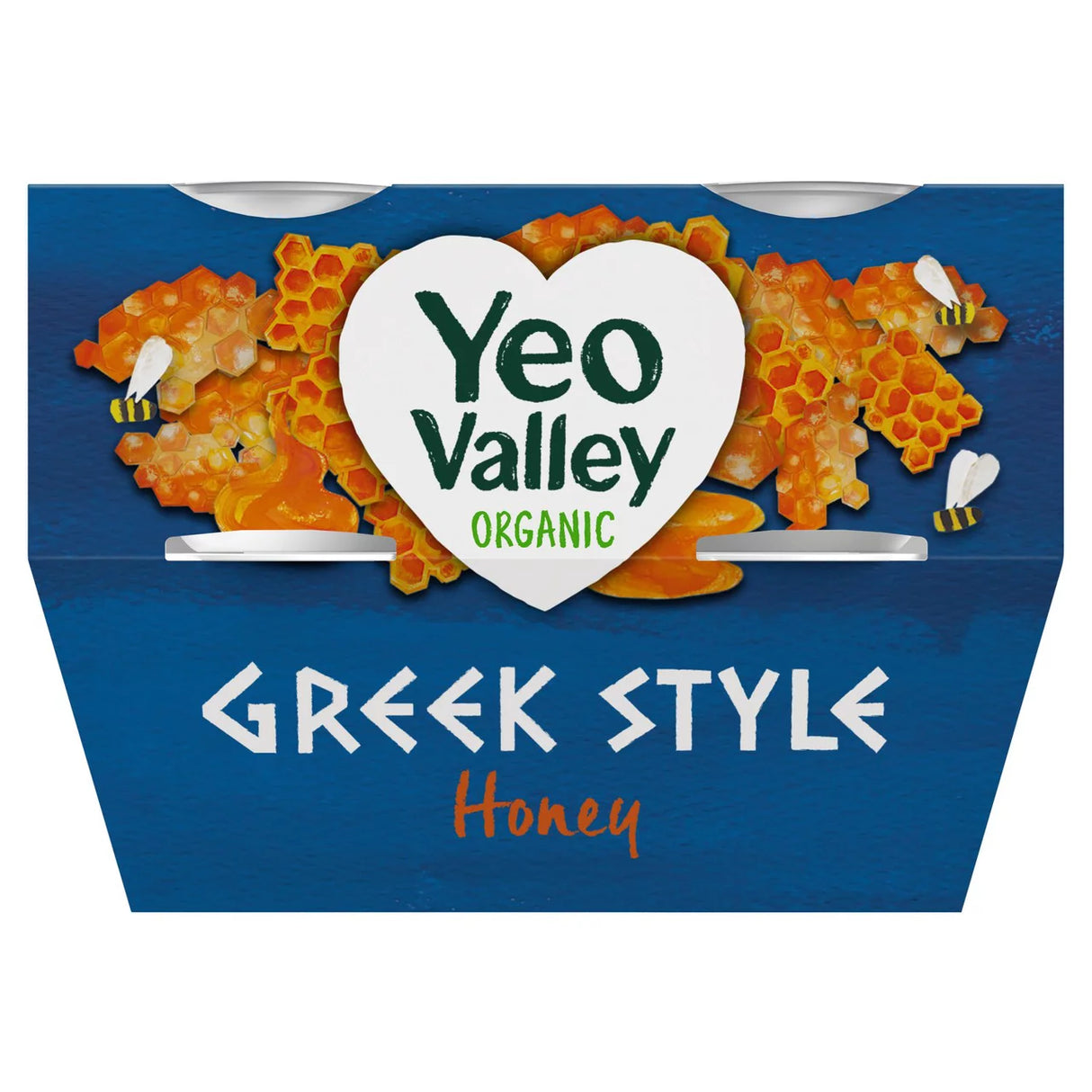 Yeo Valley Organic Greek Style with Honey Yoghurt 4x100g