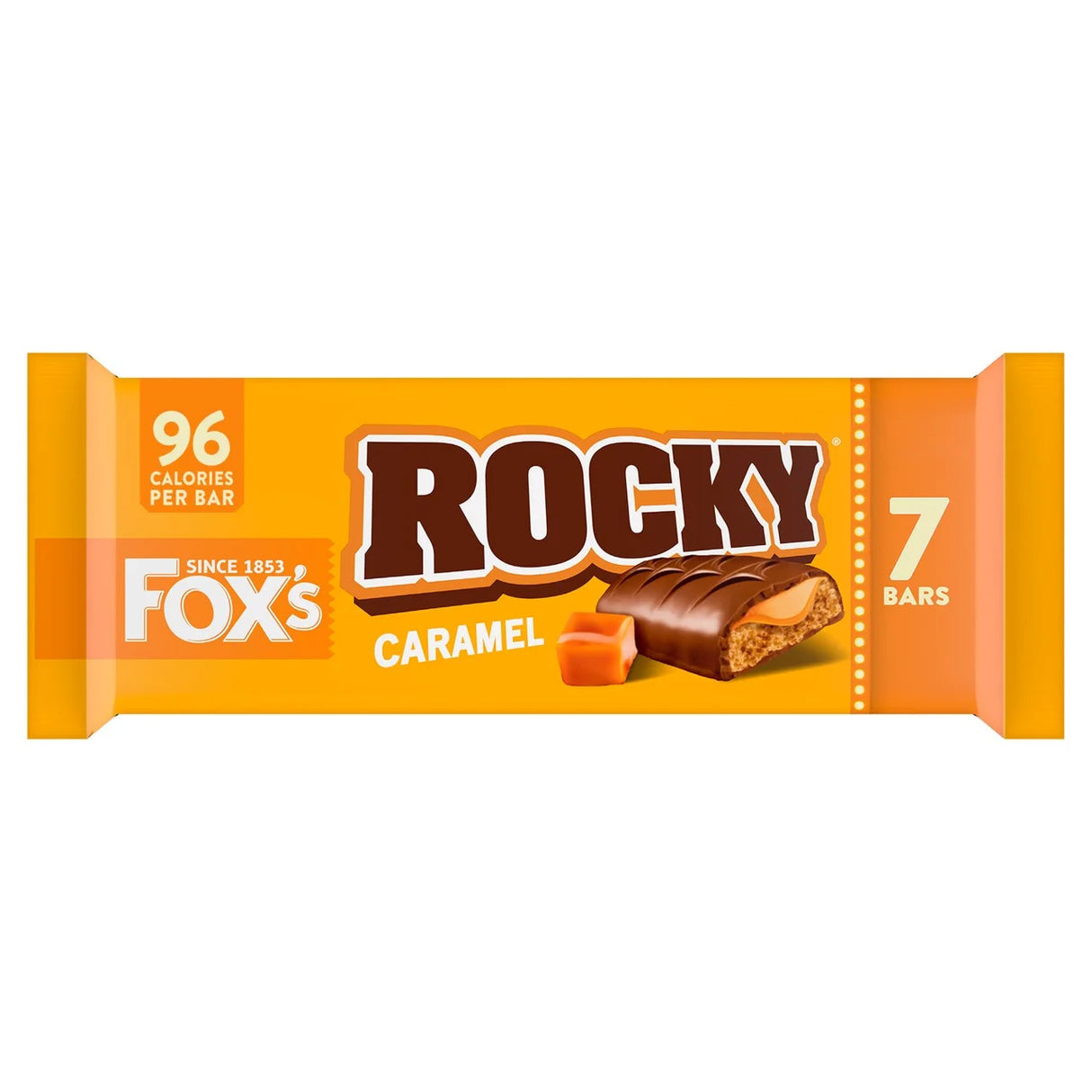 Fox's Rocky Caramel Biscuit Bars 7 x 19g