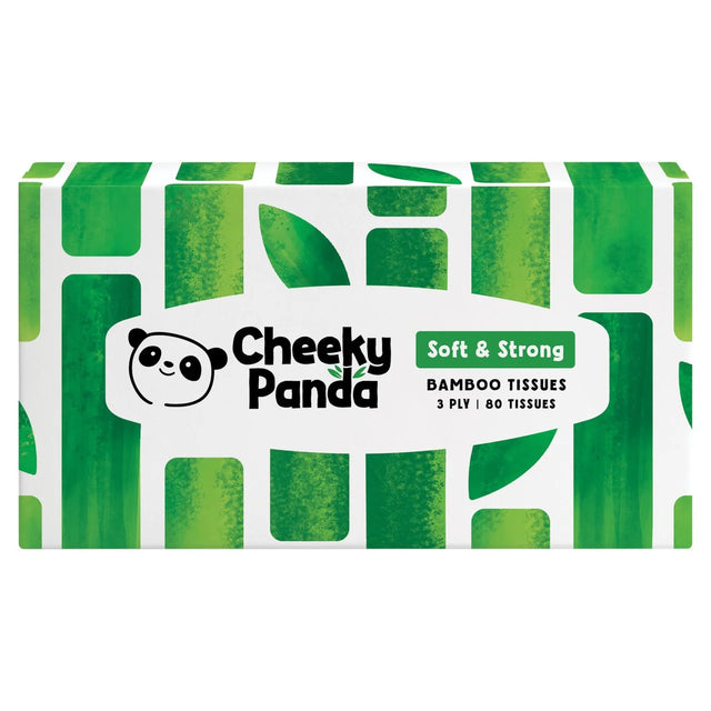 Cheeky Panda Natural Bamboo Facial Tissue 80 per pack