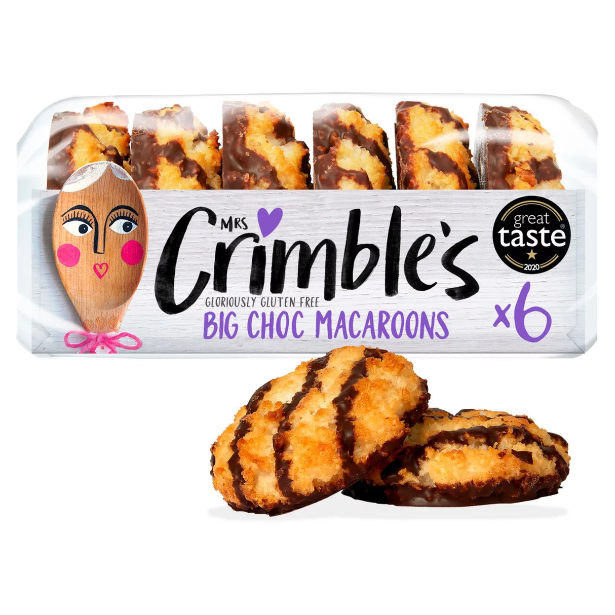 Mrs Crimble's Gluten Free 6 Big Chocolate Macaroons 6 per pack