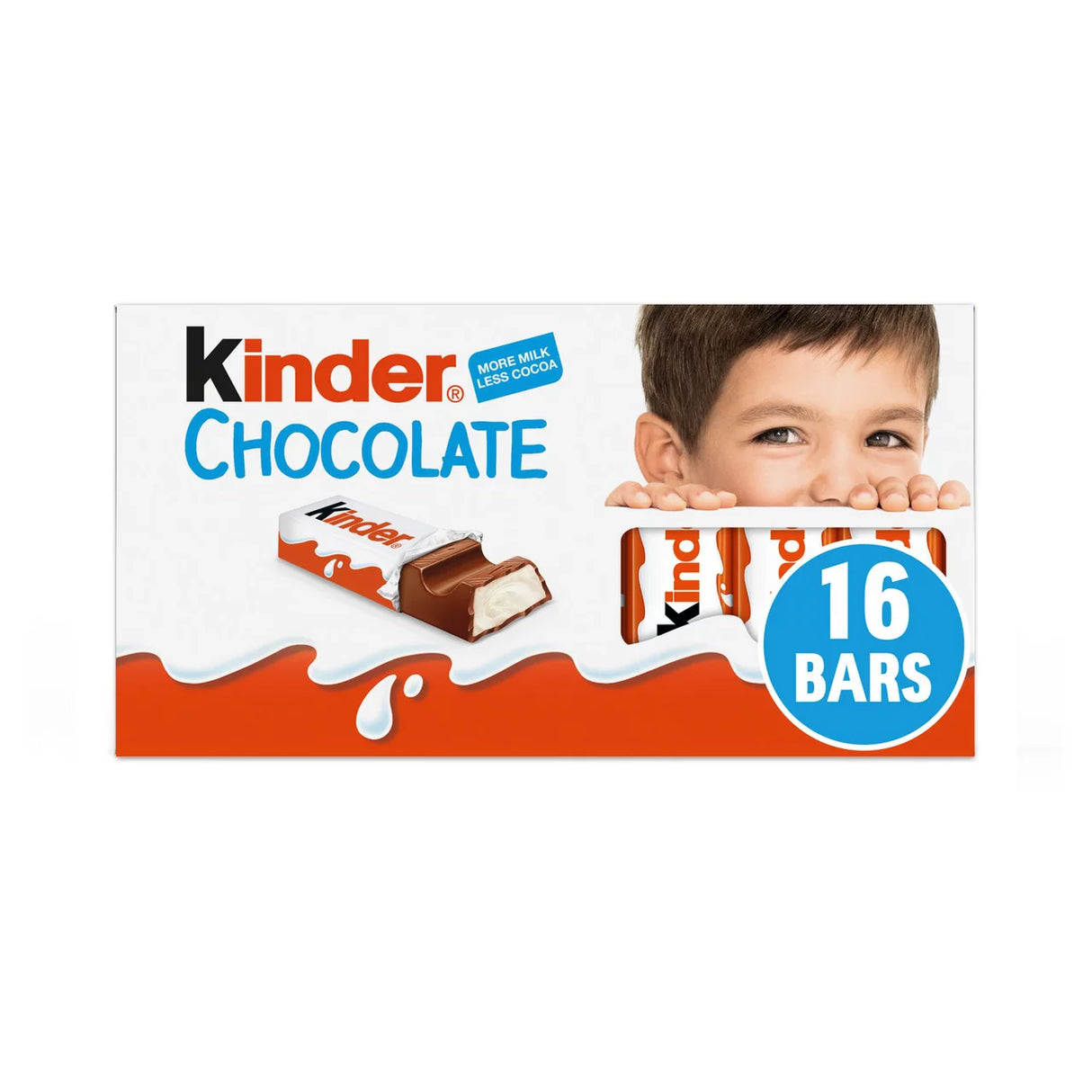 Kinder Chocolate Small Snack Bars Multipack 16 x 12g