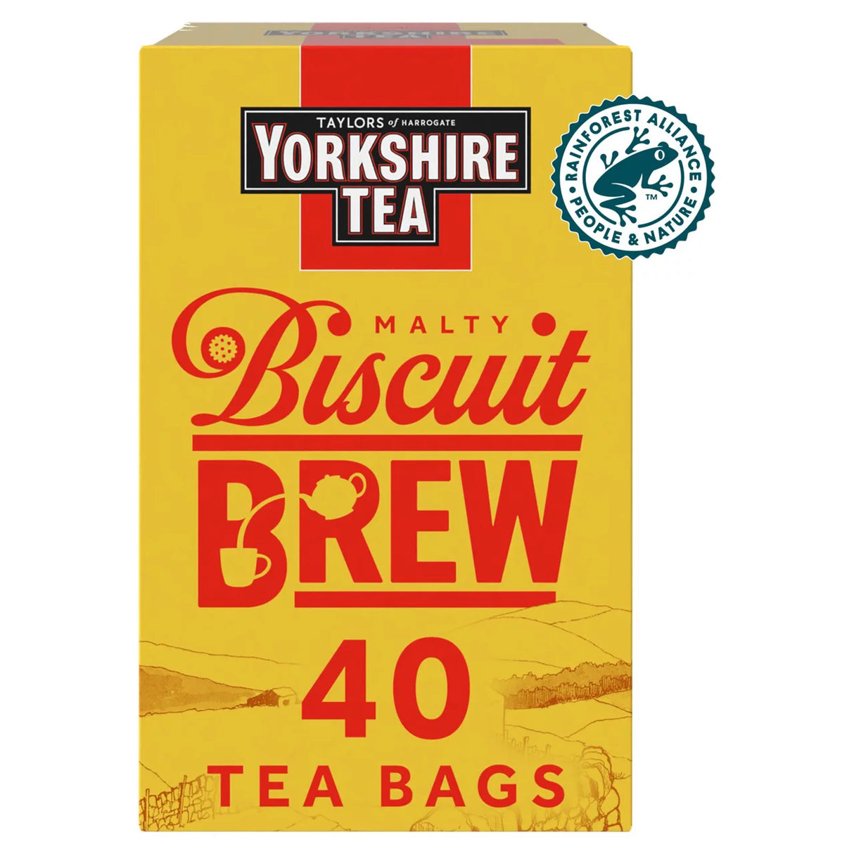 Yorkshire Tea Biscuit Brew 40 Tea Bags 100g
