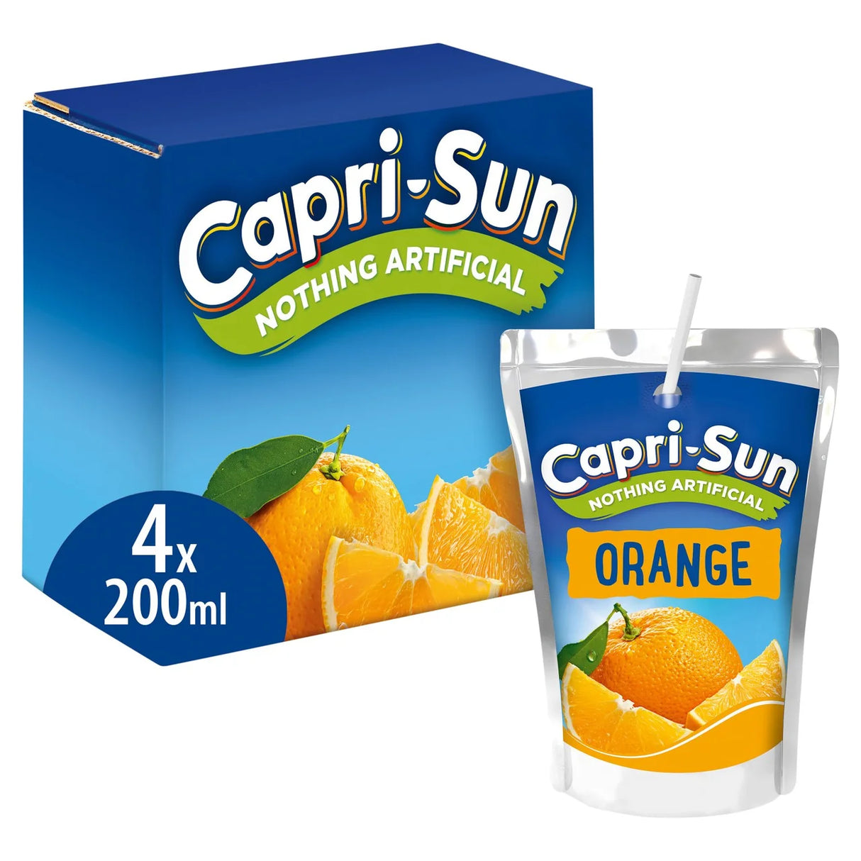 Capri-Sun Orange 4 x 200ml Kids' Juice Drink 4 x 200ml
