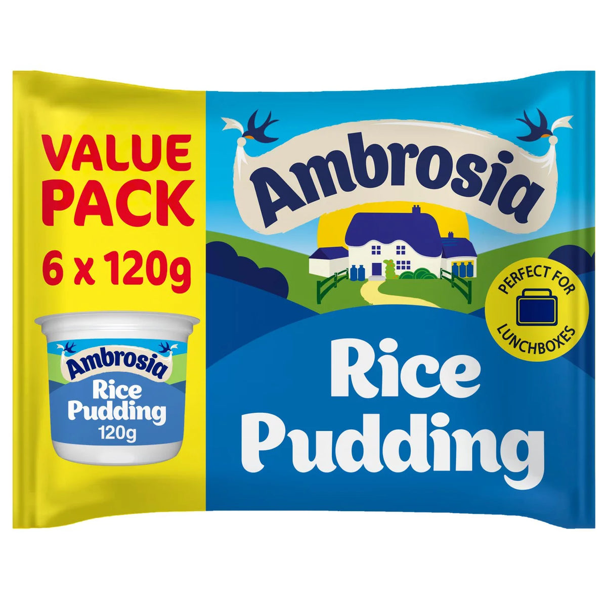 Ambrosia Rice Pudding Pots 6 x 120g – Bakkali