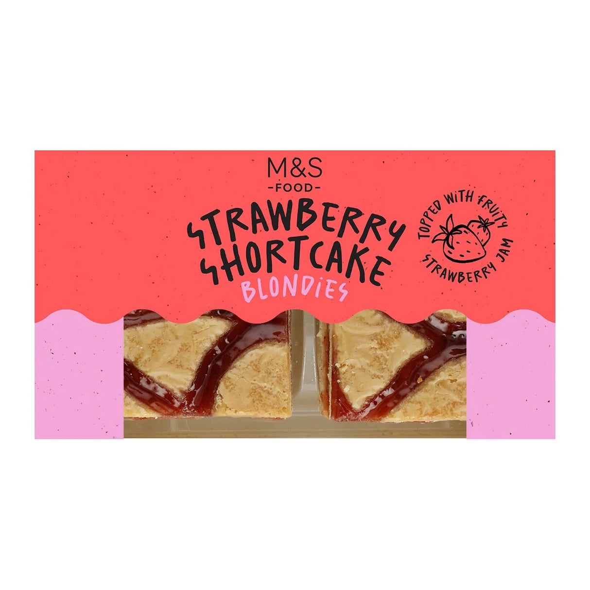 M&S Strawberry Shortcake Blondie 185g