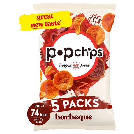 popchips Barbeque Multipack Crisps 5 per pack