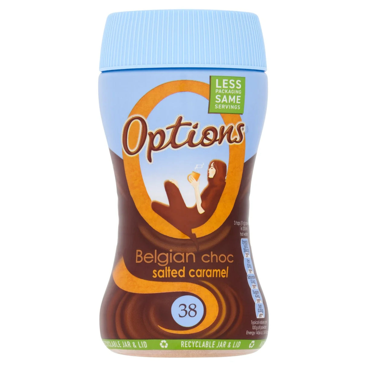 Options Belgian Chocolate Salted Caramel 220g