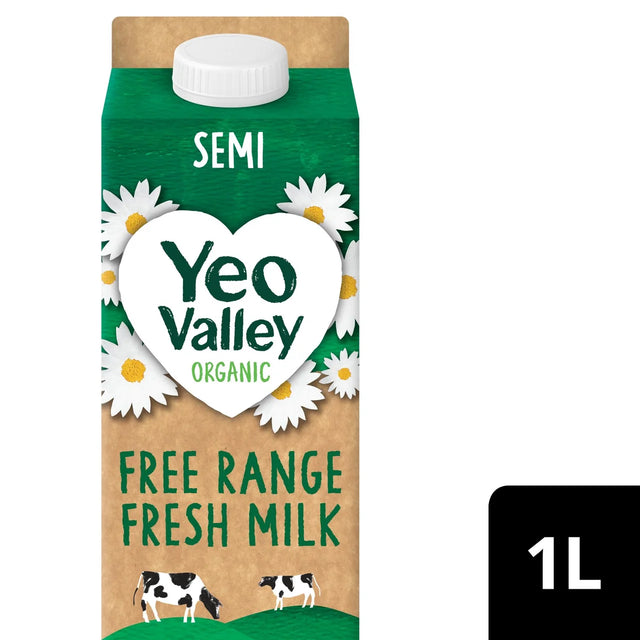 Yeo Valley Organic Fresh Semi Skimmed Milk 1l