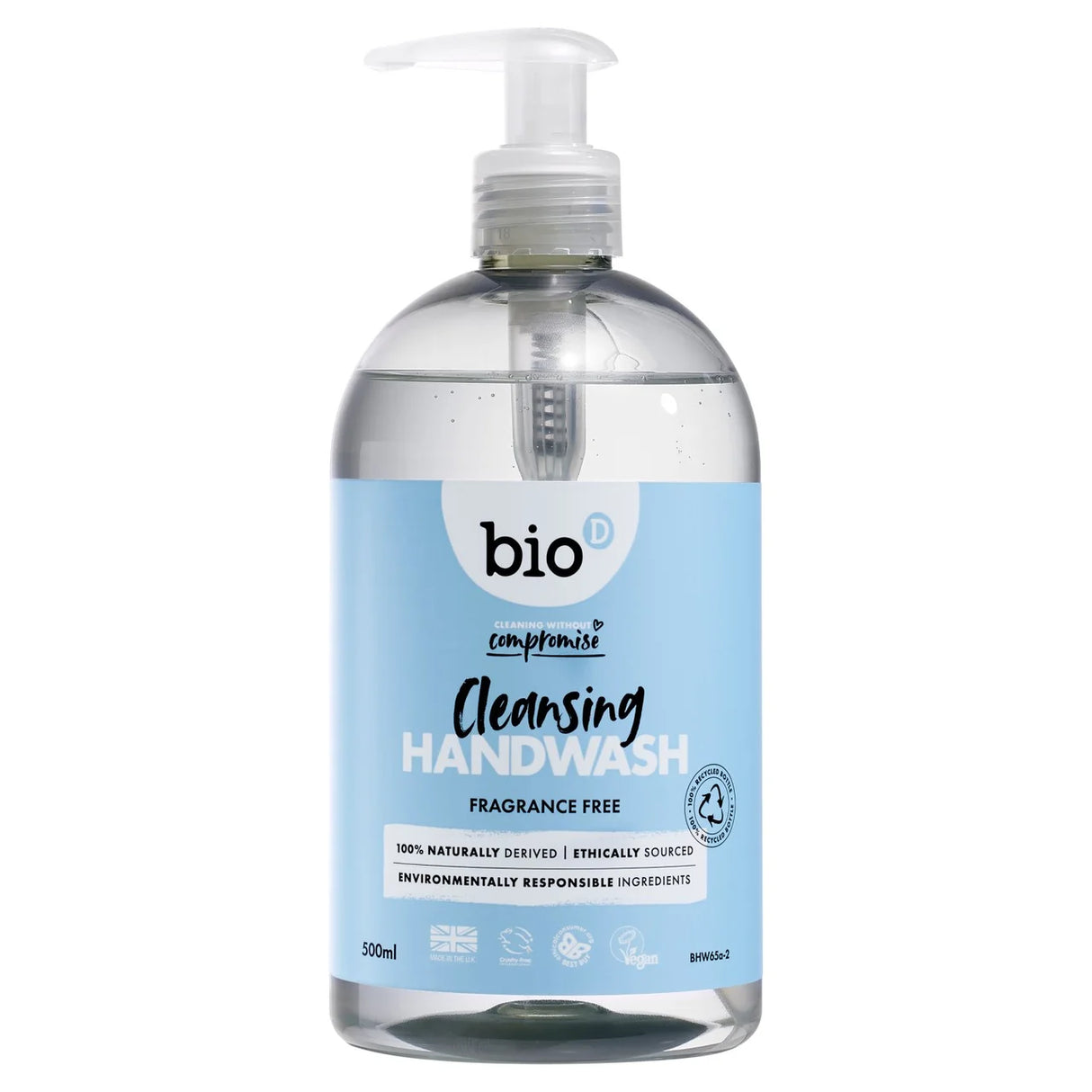 Bio-D Eco Fragrance Free Hand Wash 500ml