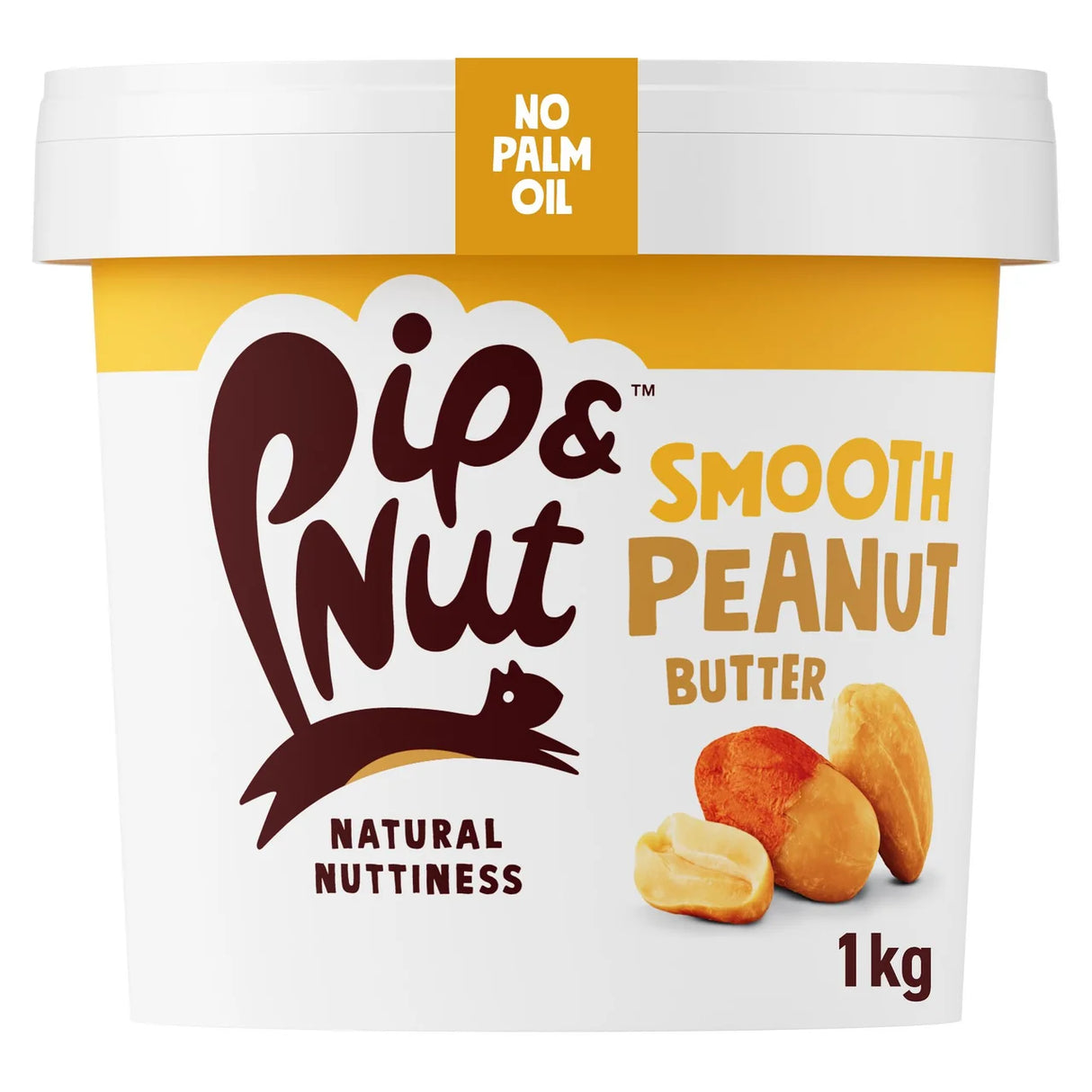 Pip & Nut Smooth Peanut Butter 1KG
