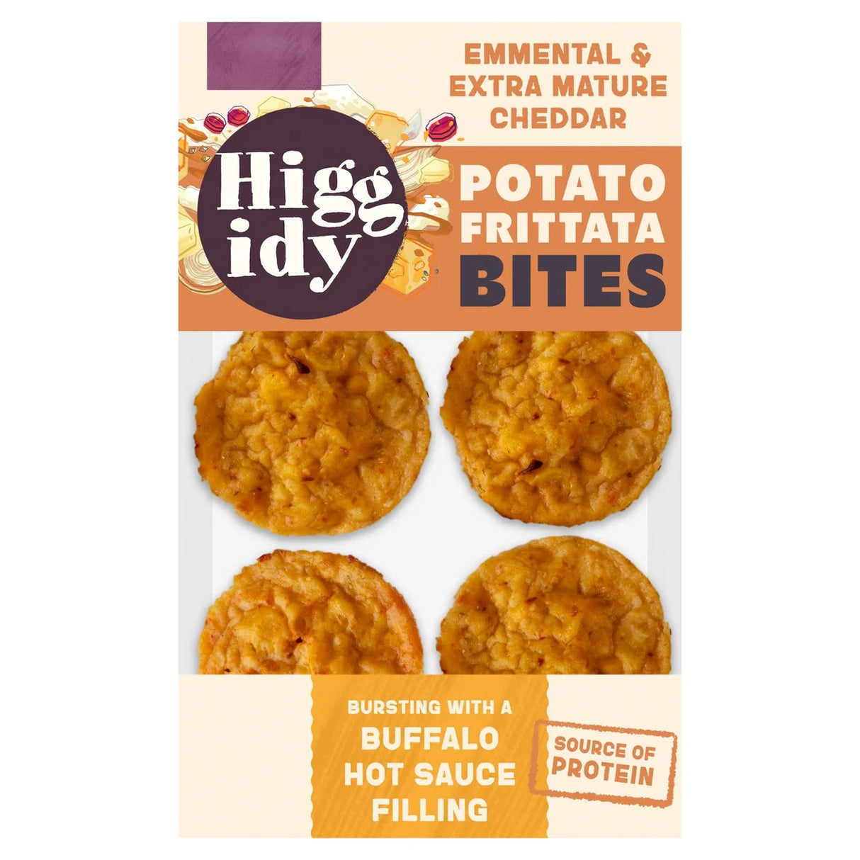 Higgidy Emmental & Buffalo Sauce Potato Frittata Bites 130g