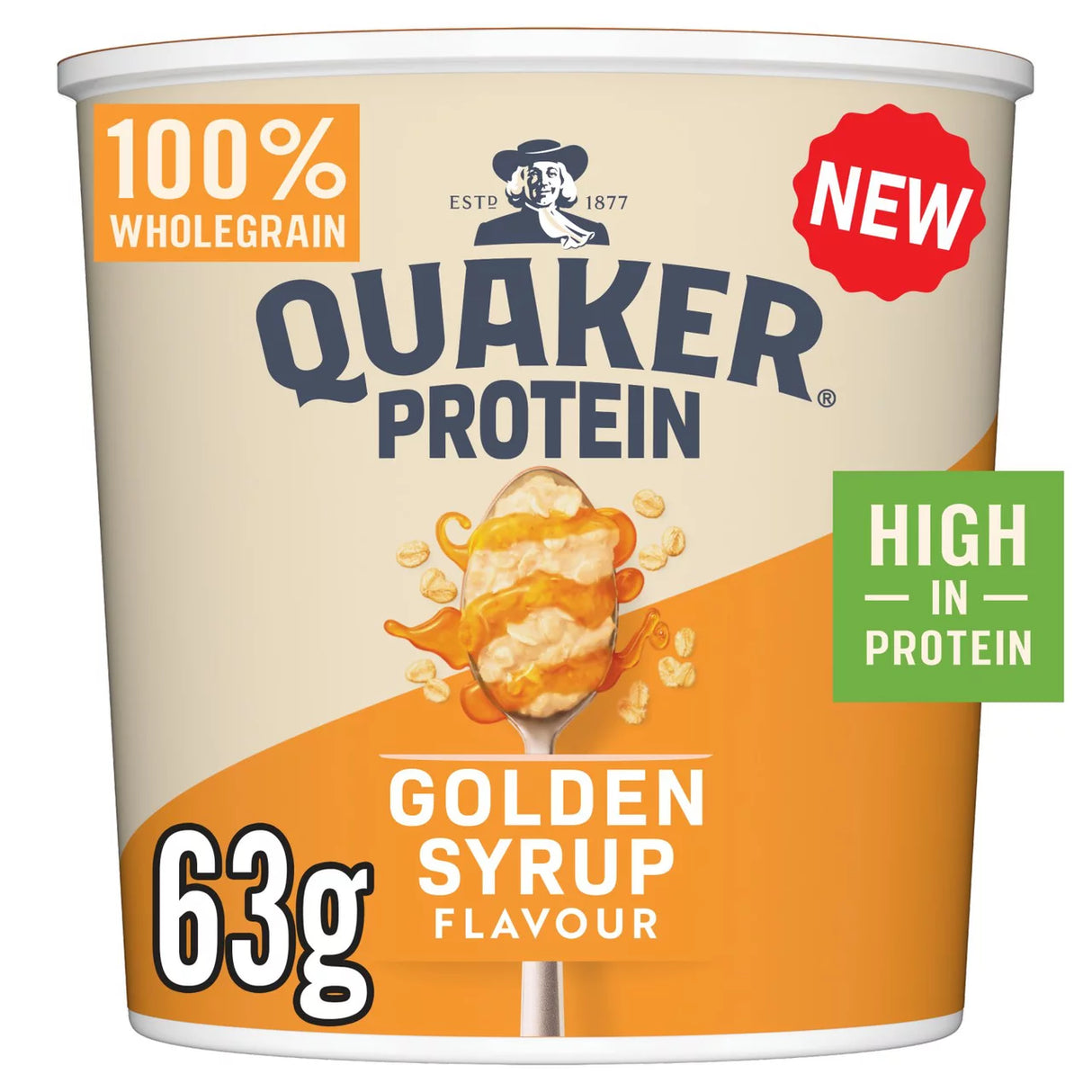 Quaker Oat So Simple Protein Golden Syrup Porridge Pot 63g