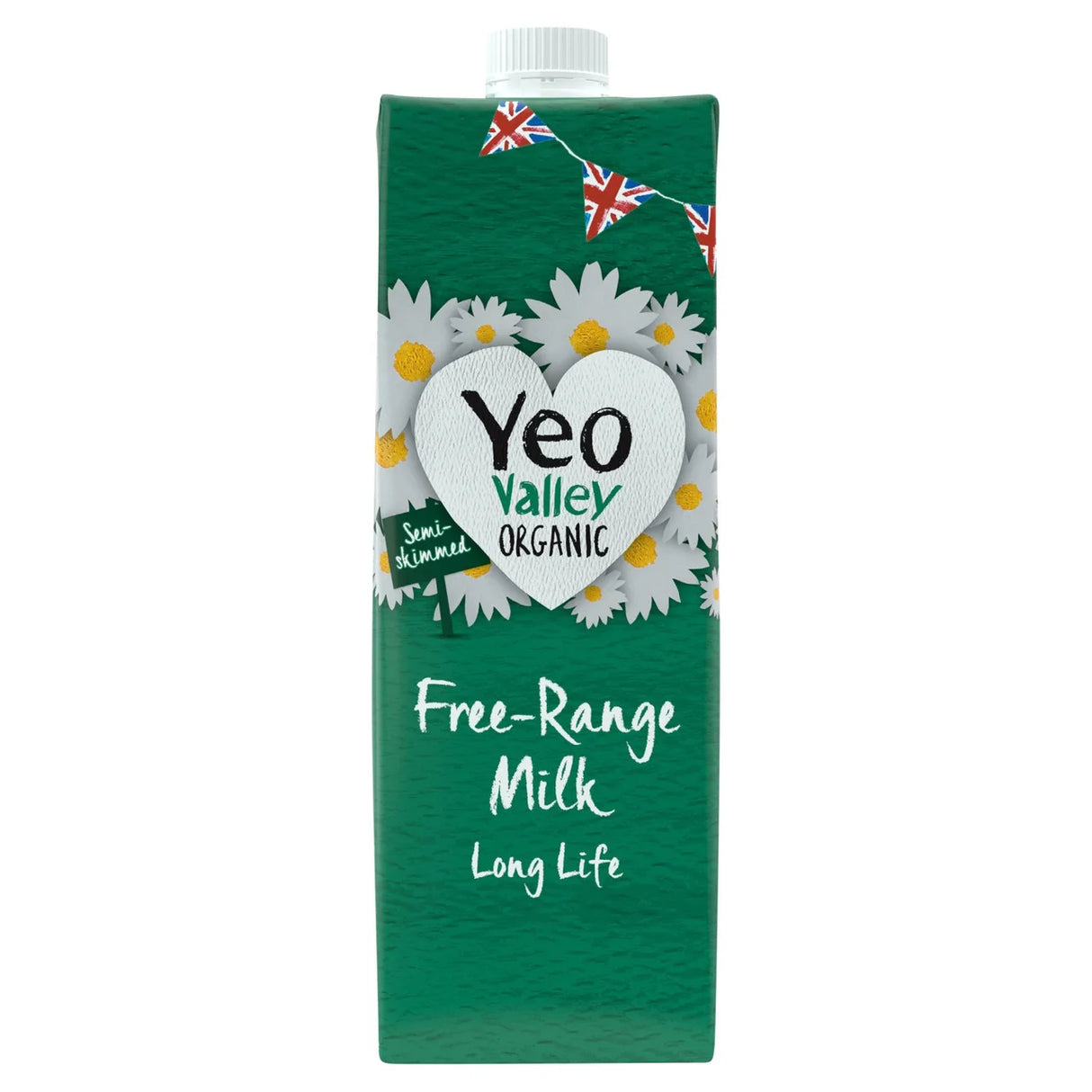 Yeo Valley Organic Free Range Semi Skimmed Long Life Milk 1l