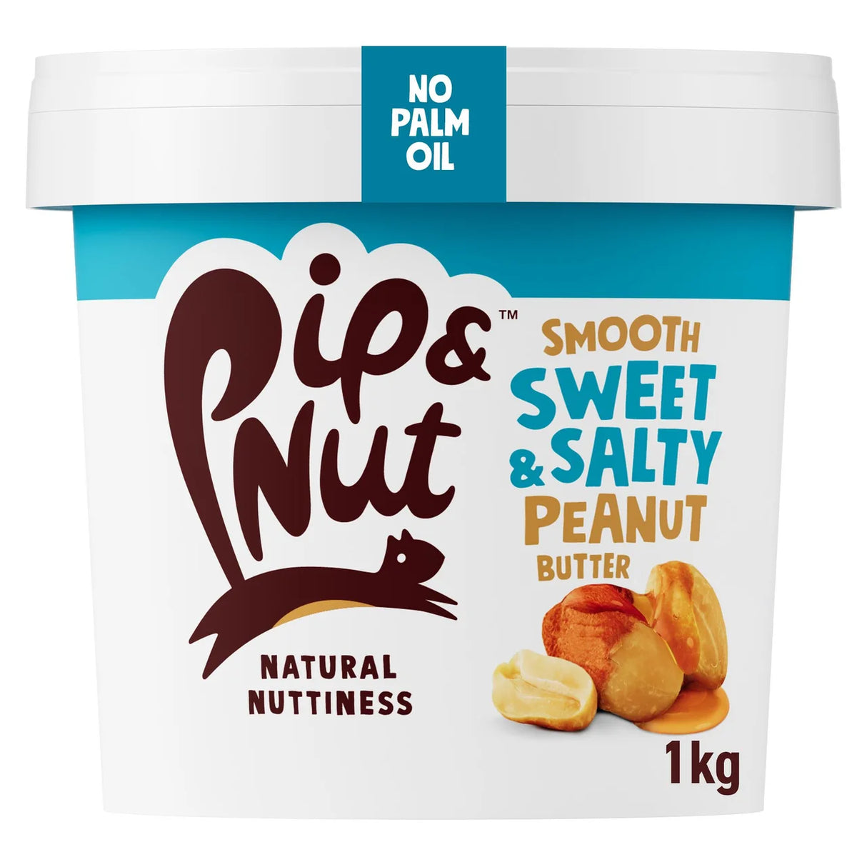 Pip & Nut Sweet & Salty Smooth Peanut Butter 1kg