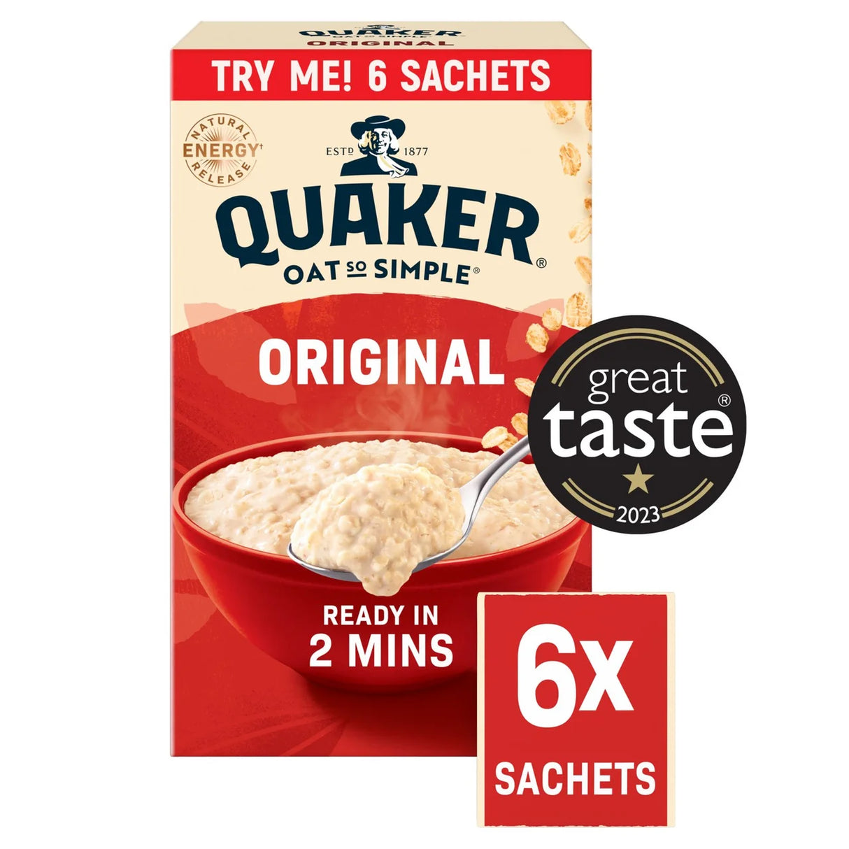 Quaker Oat So Simple Original Porridge Sachets 6 x 27g