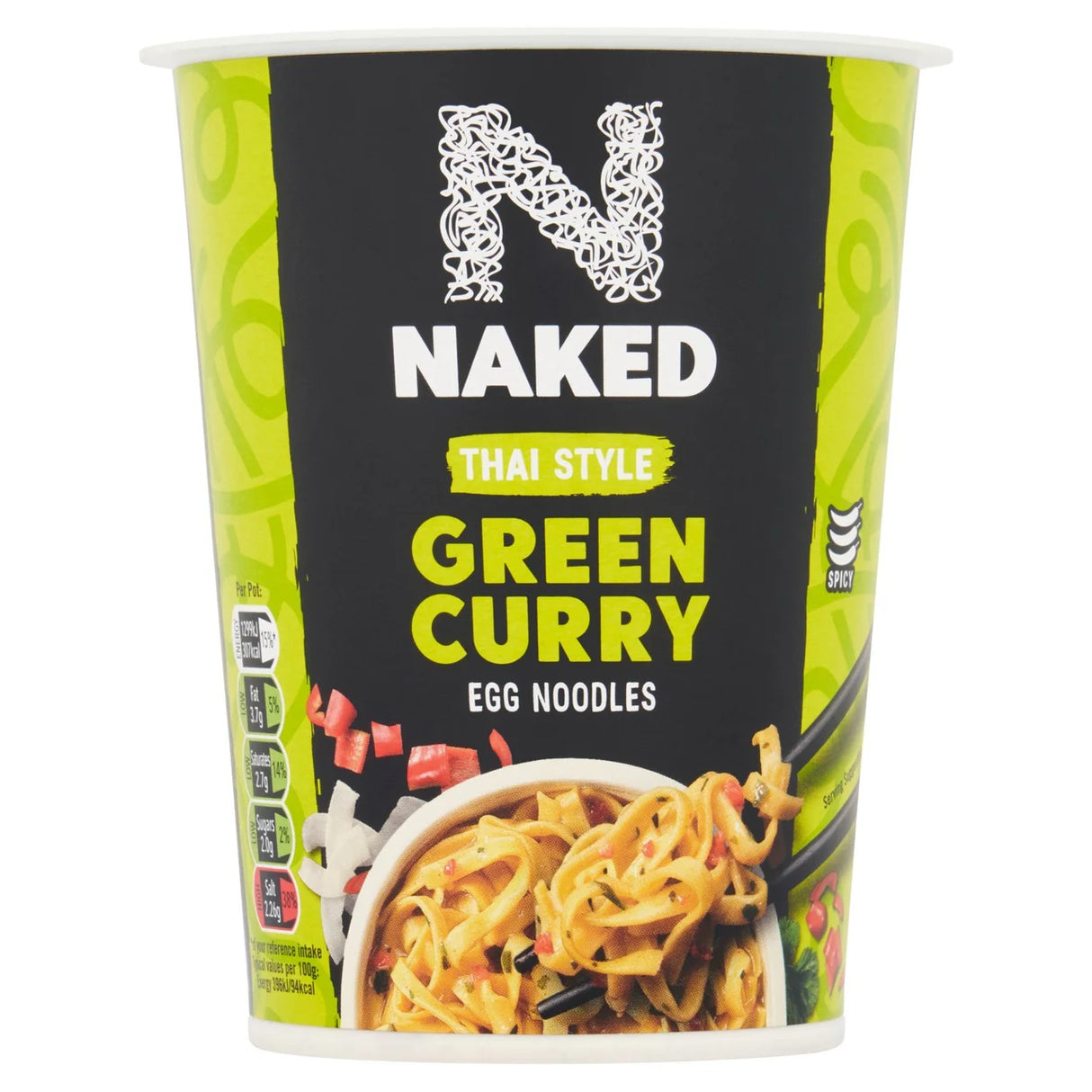 Naked Noodle Egg Noodles Thai Green Curry 78g