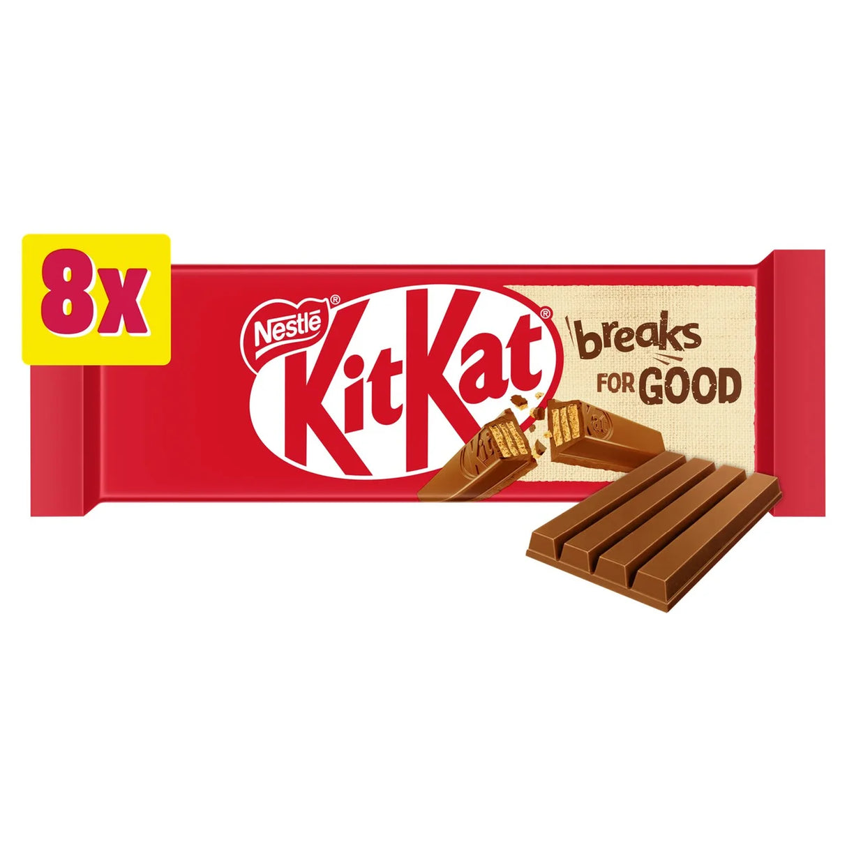KitKat 4 Finger Milk Chocolate Bar Multipack 8x41.5g