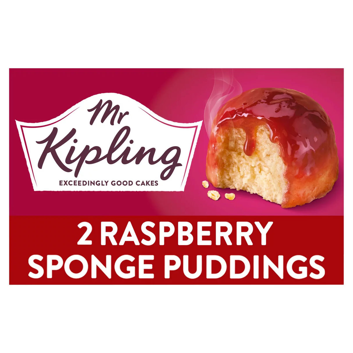 Mr. Kipling Exceedingly Good Raspberry Sponge Puddings 2 x 95g