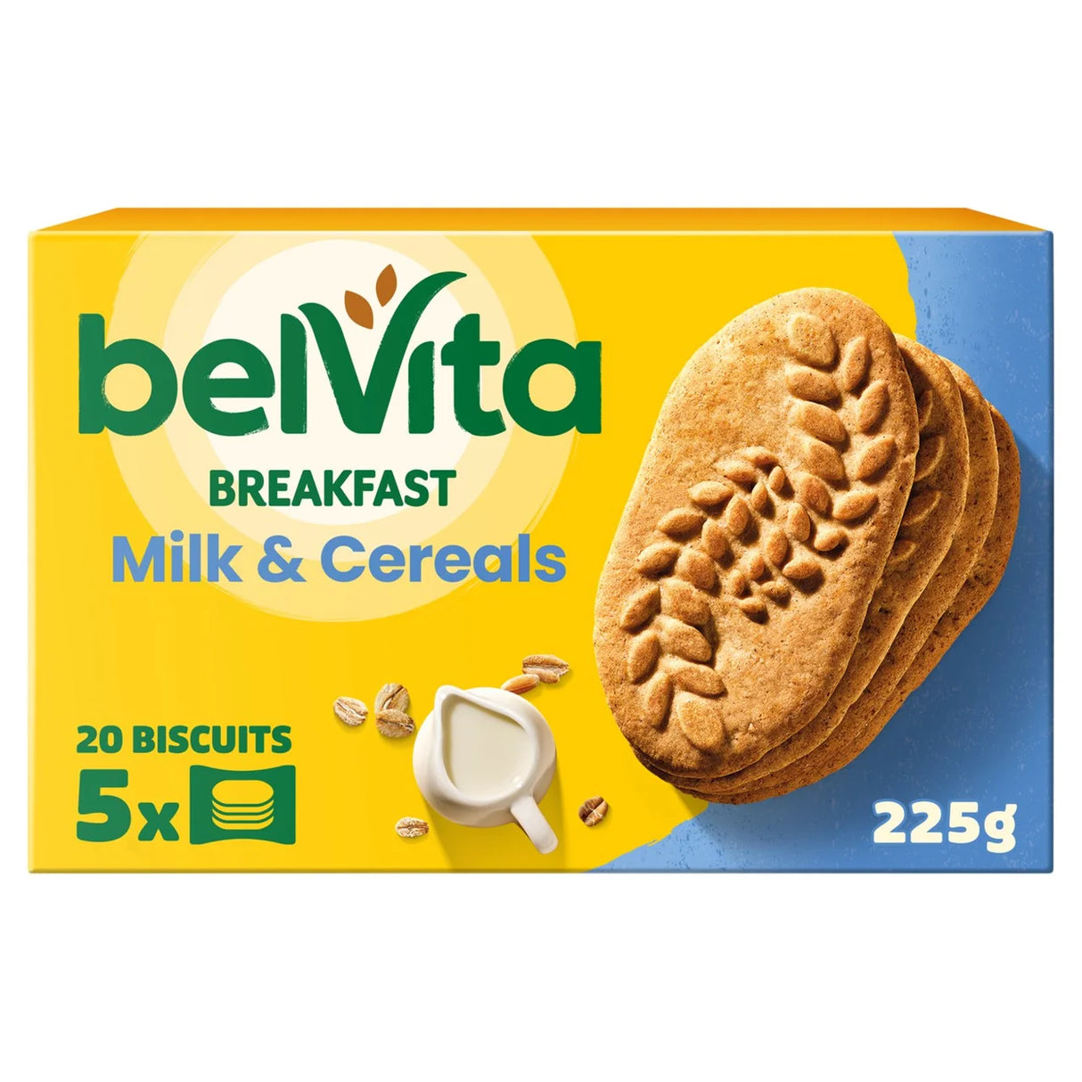 Belvita Breakfast Milk & Cereals Cereal Bars 5 Pack 5 x 45g