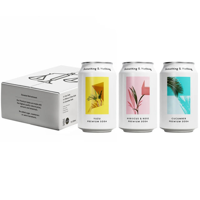 Something & Nothing Mixed Pack Premium Soda 12 x 330ml