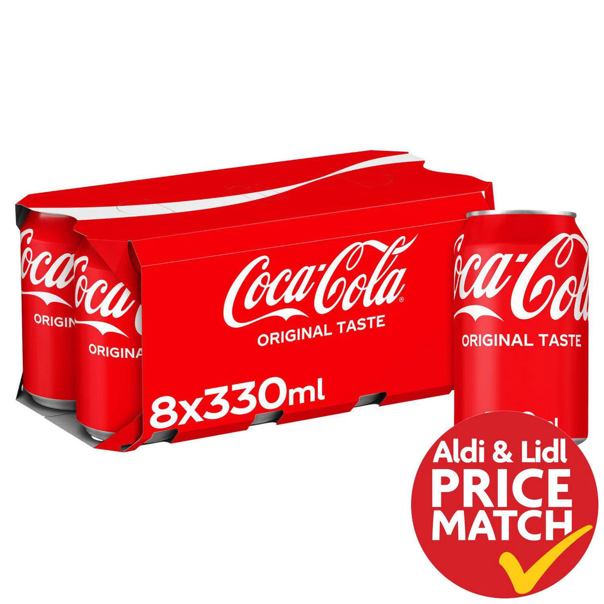 Coca-Cola Original Taste Cans 8 x 330ml