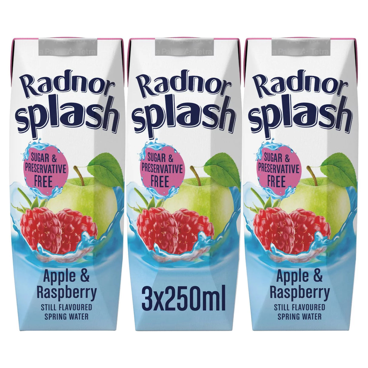 Radnor Splash Apple And Raspberry Flavoured Water 3 x 250ml