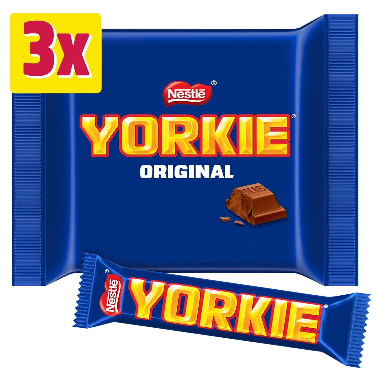 Yorkie Milk Chocolate Bar Multipack 3 Pack 3 x 46g