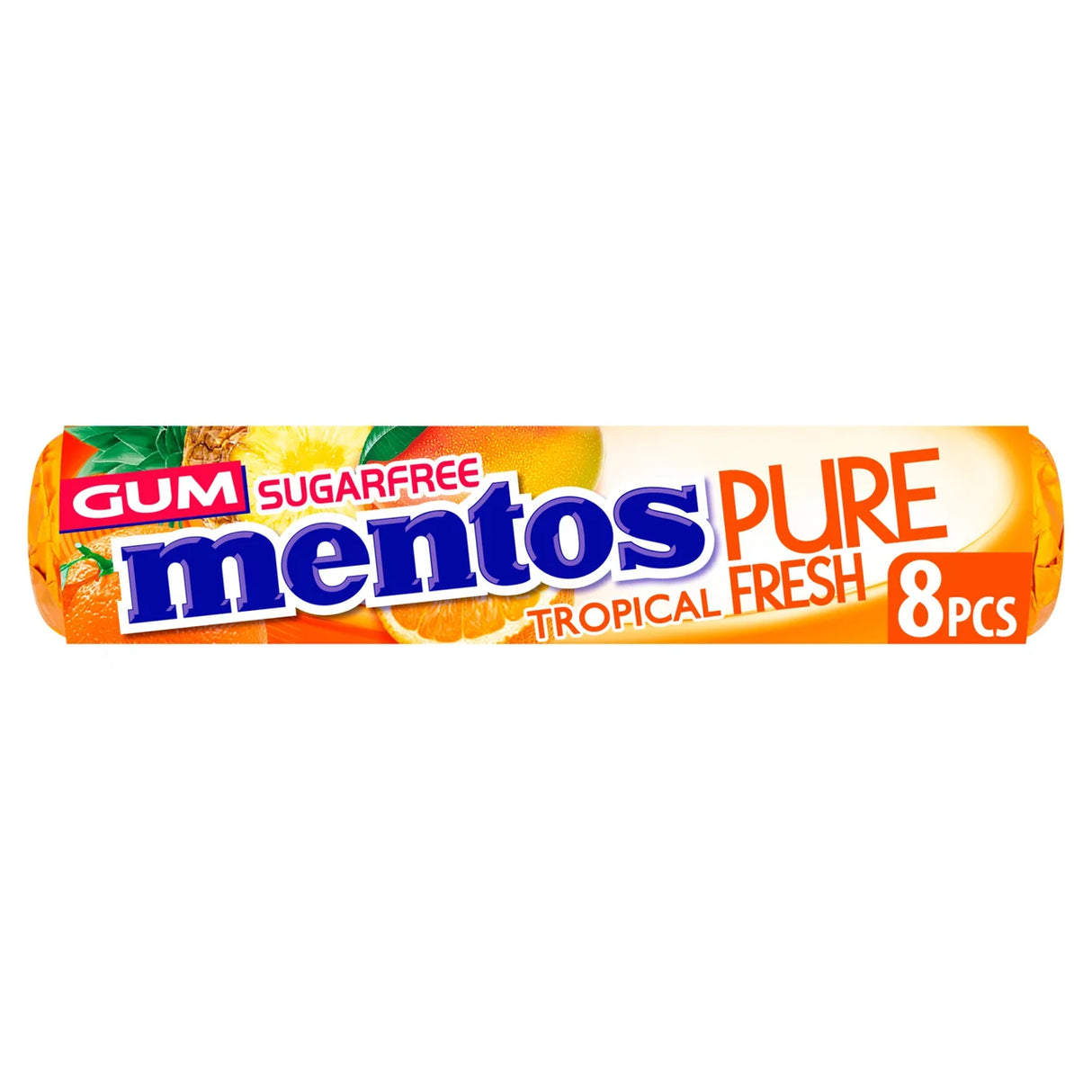 Mentos Pure Fresh Tropical Sugar Free Chewing Gum 16g