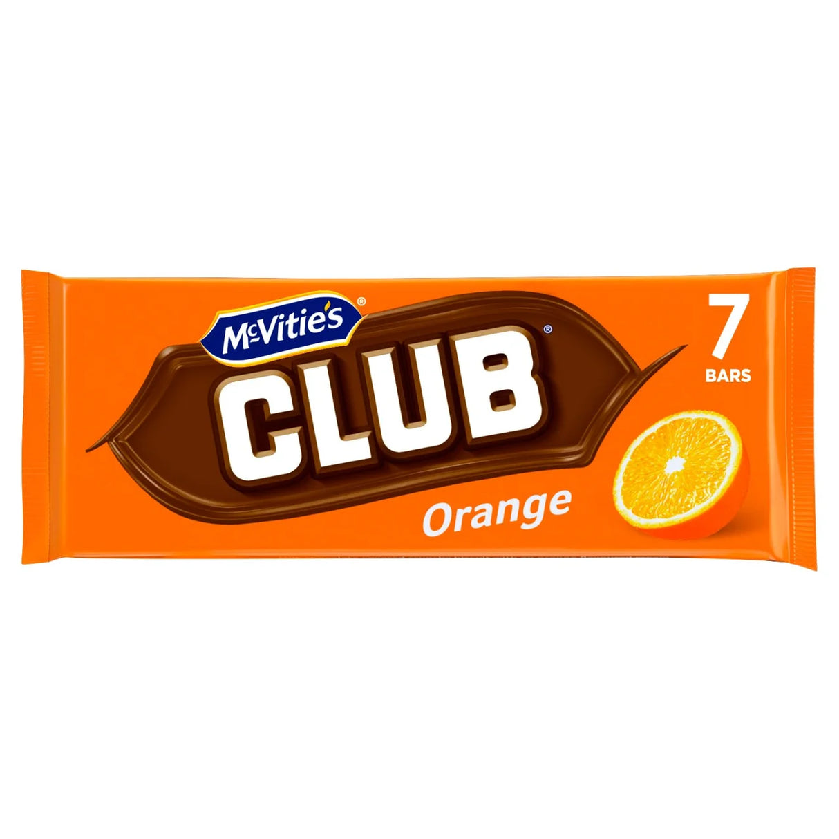 Club Orange Biscuit Bar 7pk 161g