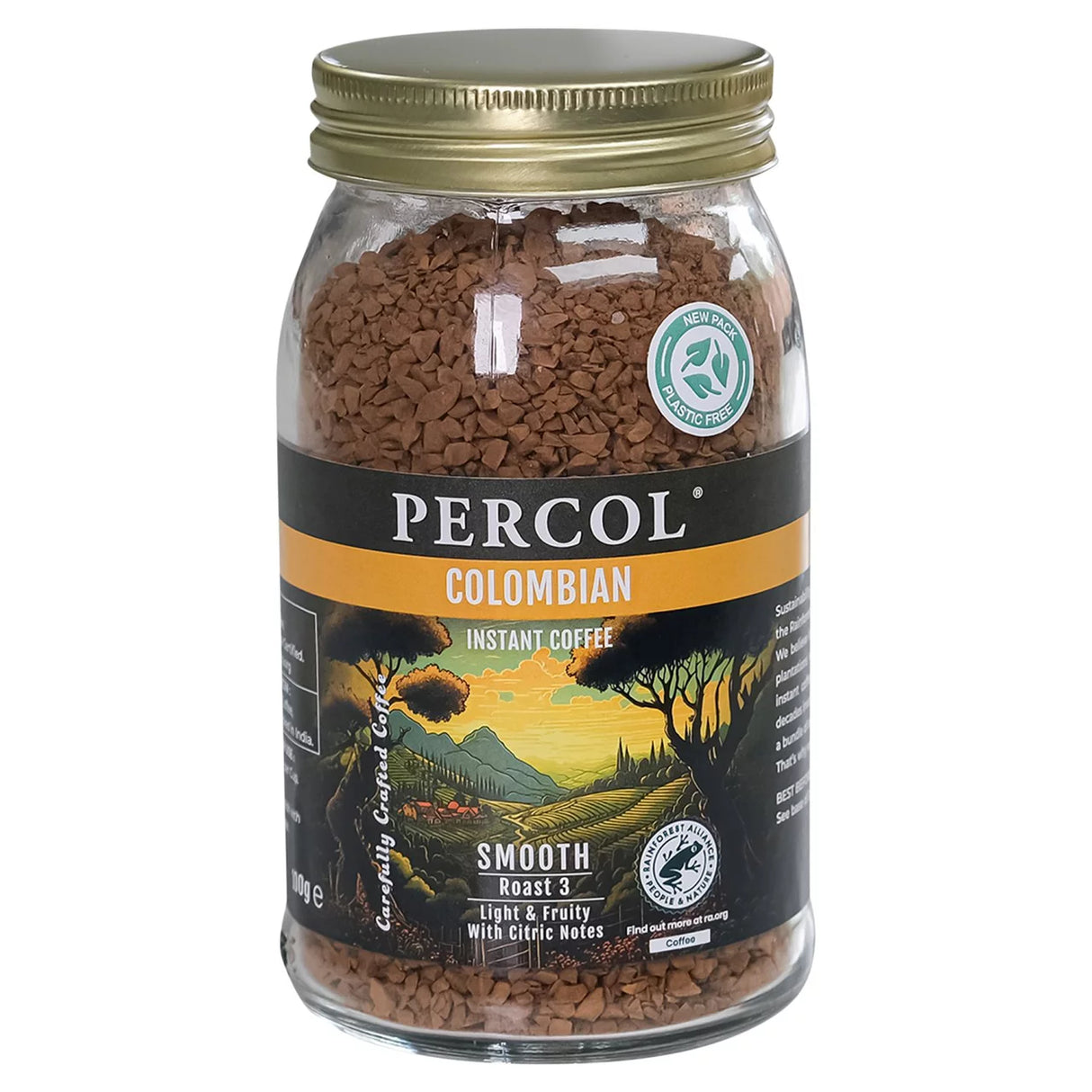 Percol Smooth Colombia Instant Coffee 100g