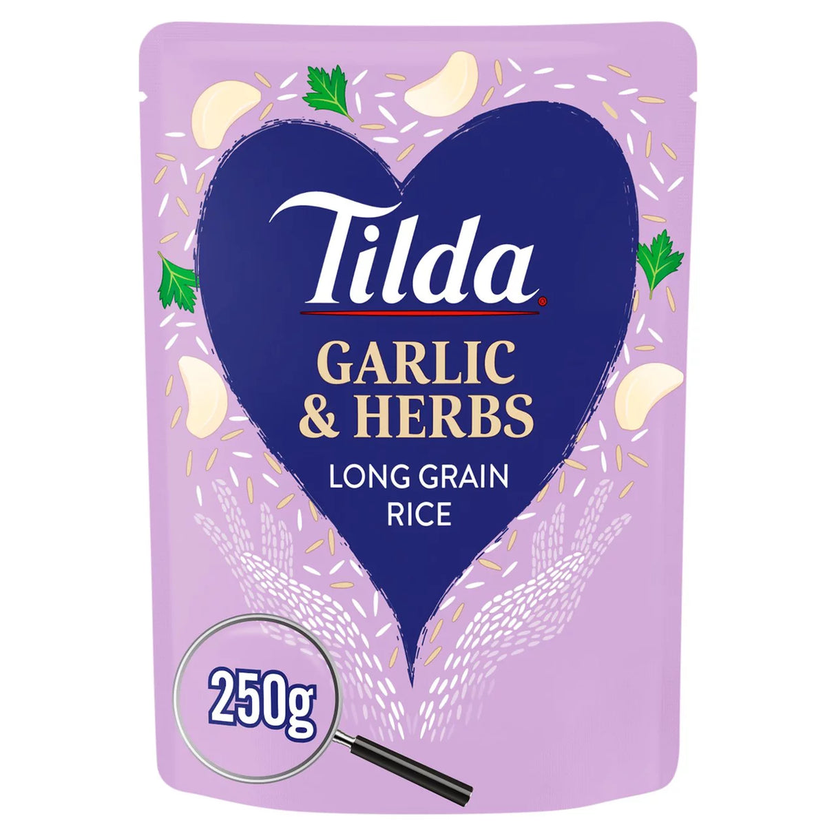 Tilda Microwave Garlic & Herbs Long Grain Rice 250g