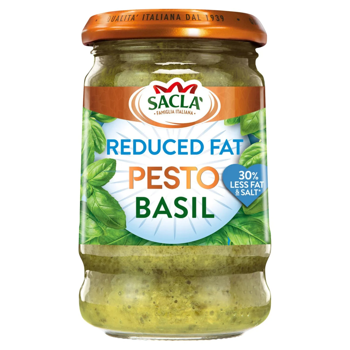 Sacla' Reduced Fat Basil Pesto 190g
