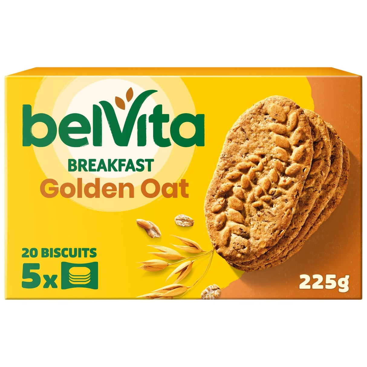 Belvita Breakfast Golden Oats Cereal Bars 5 Pack 5 x 45g