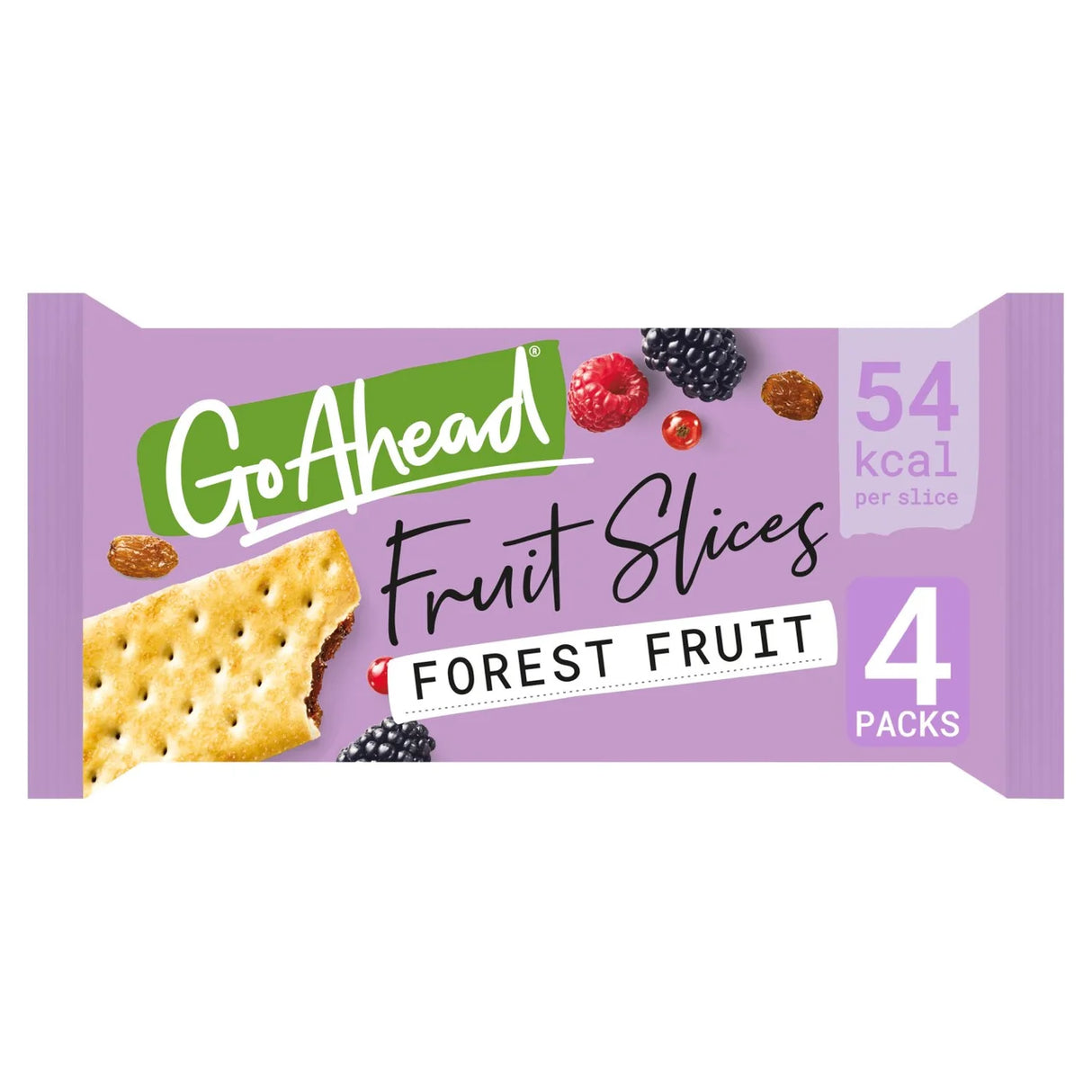 Go Ahead Forest Fruit Crispy Fruit Slices Snack Bars 4 Pack Multipack 4 x 43.6g