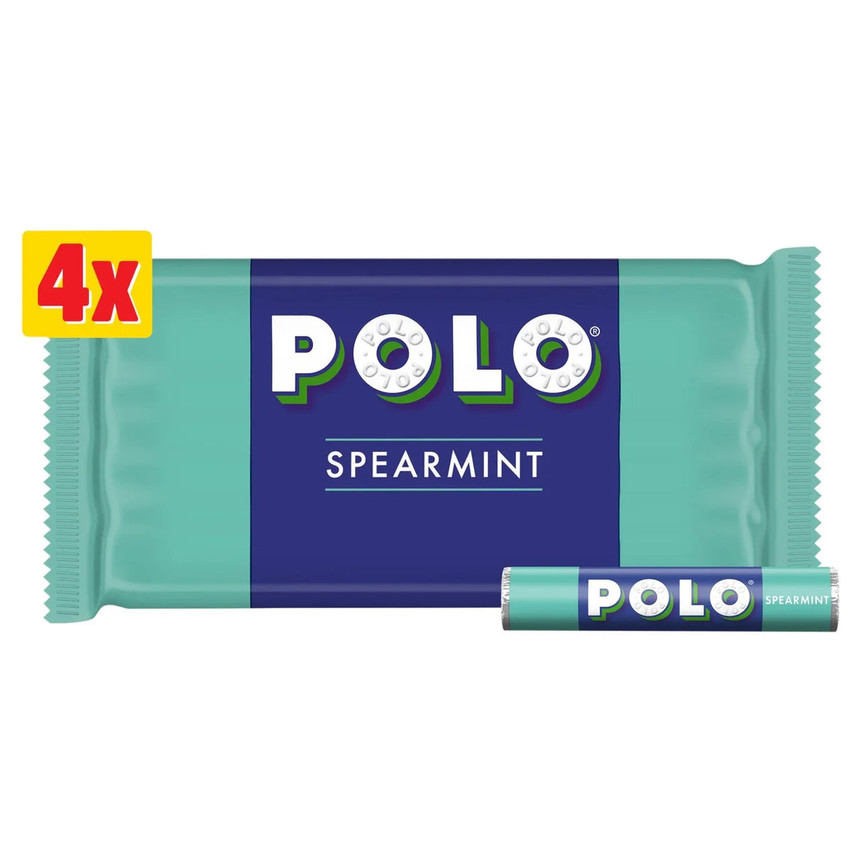 Polo Spearmint Mint Tube Multipack 4 Pack 136g