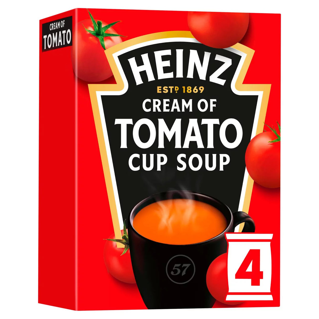 Heinz Cream of Tomato Instant Cup Soup 4 x 22g