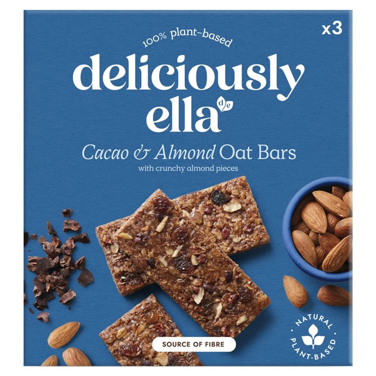 Deliciously Ella Cacao & Almond Oat Bar Multipack 3 x 50g
