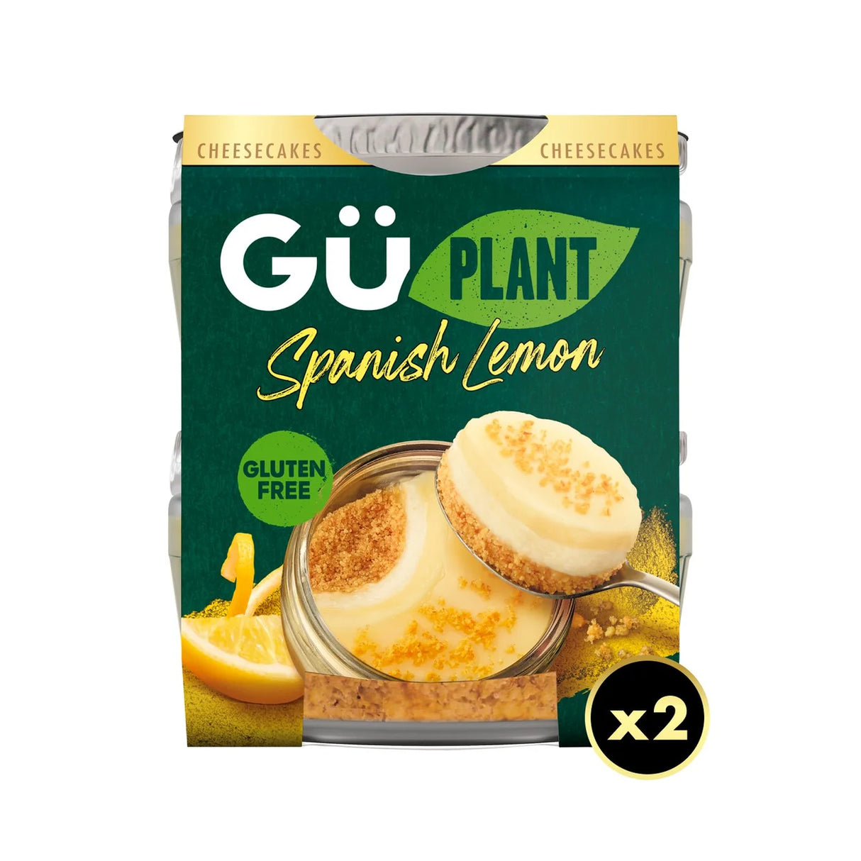 Gu Plant Spanish Lemon Cheesecakes 2 x 92g