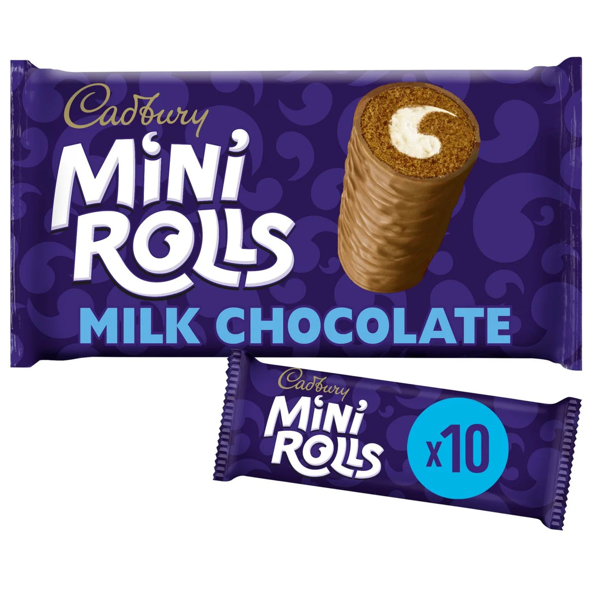 Cadbury Milk Chocolate Caramel Mini Rolls Cakes 10 Pack 10 per pack